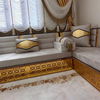 Arabic Furniture for Cafes Ottoman Sofa Brown Majlis Jalsa Sofa