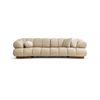 Comfortable Fabric Couch Foshan Direct Sofa Supplier Dolce Strip Design Sofa Set