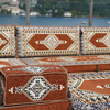 Brown Oriental Floor Seating Floor Sofa Set L Shape Corner Majlis Sofa