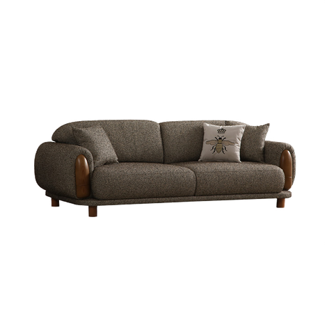 Turkish Linen Fabric Sofa Set Sofa Loveseat And Chair Dolce Sofa Set