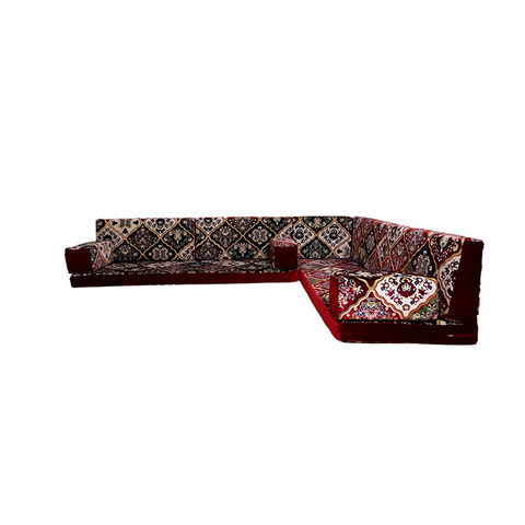 Premium Velvet Arabic Sofa Set Floor Cushions Oriental Arabic Sofa