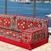 Traditional Fabric Cushion Seats Arabic Floor Majlis Set Low Seat Sofa