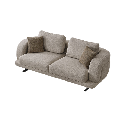 Divan Casa Commercial Living Room Modern 1+2+3 Fabric Lotus Sofa Set