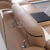 Modular Leather Living Room Sofa with Table
