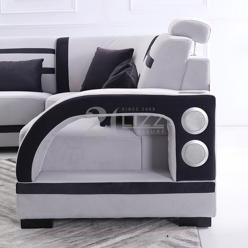 Modular Fabric Living Room Sofa with Table