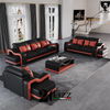 Italian Leather Sofa Set Modern Sectional Couch