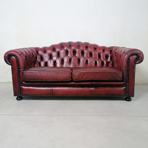 Classical Rustic Chesterfield Sofa Furniture American Leather Couch