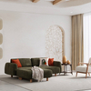 Light Luxury Glam Living Room Furniture Nordic Fabric Couch Bade Sofa Set
