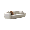 Modern Contemporary High End Sofa Design Linen Fabric Beige Atlantis Sofa Set