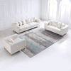 Contemporary Luxury Fabric Sofa with Golden Legs