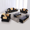 Chesterfield Fabric Living Room Sofa with Coffee Table