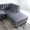 Chesterfield Fabric Living Room Sofa with Chaise