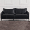 High Back Square Black Living Room Sofa