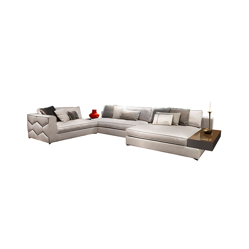 Diamond Divani Italian Mebel Fabric Mobila Sectional Luxury Sofa Set