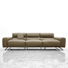 Wholesale Sofa Distributors Factory Direct Furniture Durable Taupe Leather Sofa