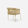 Foshan Sofa Factory Italian Luxury Gold Plated Solid Cast Brass No.11 Armchair