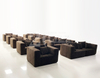 Foshan Sofa Factory Vacuum Compressed Fabric Sofa Chair Packed in Box