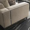 Modern Turkish Furniture Uludag Sofa Set Beige Velvet Fabric Group Sofa