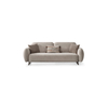 Modern Calve Fabric Sofa Set Minimalist Sofa with Steel Feet And Adjustable Backrest