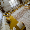 Arabic Jalsa Ottoman Sofa Arabic Furniture for Cafes Brown Beige Majlis