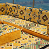 Majlis Sofa Factory Luxury Majlis Sofa Yellow Fabric Floor Sectional Sofa Set