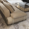 Italian Modern Home Furniture Foshan Sofa Factory Nubuck Fabric Donovan Roll Sofa