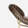 China Sofa Factory Italian Luxury Leopard Fabric Magnolia Rocking Armchair