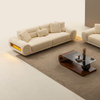Foshan Bulk Sofa Suppliers Turkish Fabric Couch Arrura Sofa Set with LED Lights