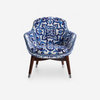 Levanda Armchair Luxury Blue Mediterranean Fabric DG Leisure Chair