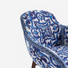 Levanda Armchair Luxury Blue Mediterranean Fabric DG Leisure Chair