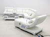 Futuristic Functional Leather Sectional Corner Sofa And Chaise with Music Player And Led Light