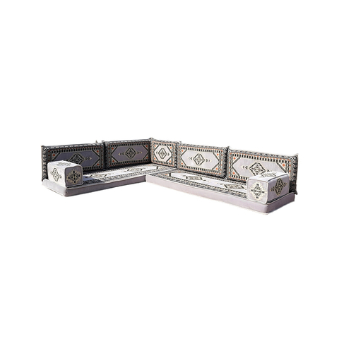 Grey Pallet Cushions Arabic Floor Sofa Sets Oriental Floor Seating