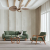 Scandinavian Furniture Fabric Couch Solid Wood Kilimons Sofa Set