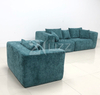 Foldable Couches Compressed Chenille Fabric Couch Set Vacuum Compression Sofas