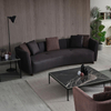 Brown Fabric Mimoza Sofa Set Simple Economic Design Living Room Sofas