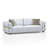 Modern Luxury Fabric Lounge Furnitures Giorgio Beige Fabric Luxor Modular Sofa Set