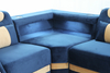 Contemporary Large Fabric Sectional Blue Living Room Sofa