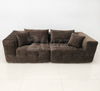 Compression Sofa in Box Three Seater Corduroy Chenille Fabric Compressed Sofa