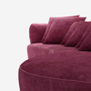 Curve Shape Luxury Sectional Furniture Chenille Fabric Lounge Suite DG Garofano Sofa