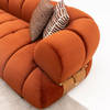 Couches From China Moon Life Sofa Set Orange & Beige 321 Couch