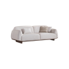 Wholesale Prices Furniture Solid Wood Linen Fabric Alfa Sofa Set