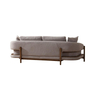 Foshan Bulk Sofa Suppliers Solid Wood Base Fabric Couch Acara Sofa Set