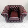 American Vintage Furniture Italian Leather Chesterfield Sofa Set