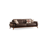 China Turkish Furniture Factory Solid Wood Fabric Couch Arma Sofa Set