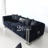 Luxury Stainless Steel Leg Velvet Sofa Set Price 5000 to 10000 Lounge Suite