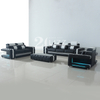 White Leather Sectional Sofa Loveseat and Chair