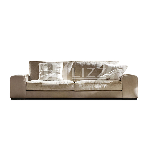 Modern Fabric Couch Giorgio Collection Lifetime Three Seater Sofa