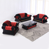 Chesterfield Fabric Living Room Sofa with Coffee Table