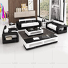 Leisure Leather Living Room Sofa with Storage