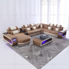 Funky Canvas Led Sectional Sofa with Tight Backs